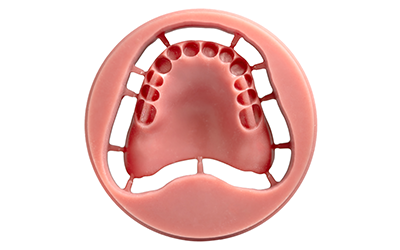 CAD/CAM Wachs-Disc Fräsergebnis